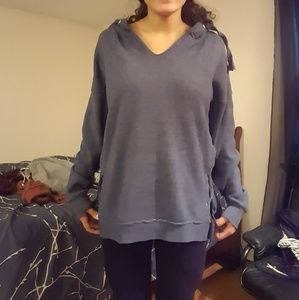 Oversize blue hoodie